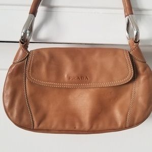 Authentic Tan Prada Handbag